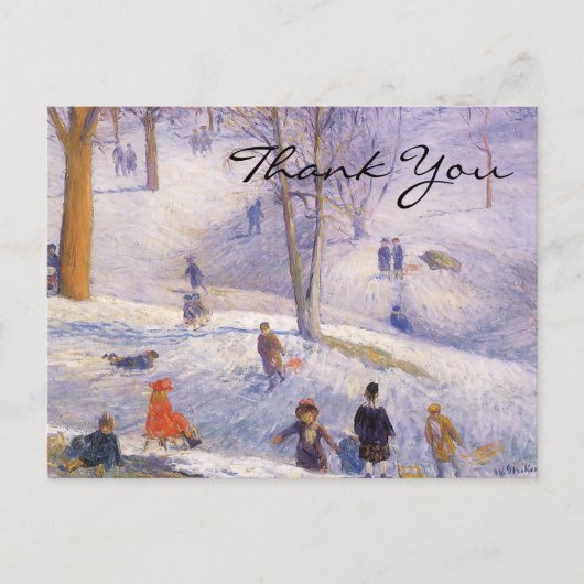 Kerstmis Oud-Hollands Bedankt Briefkaart (Voorkant)