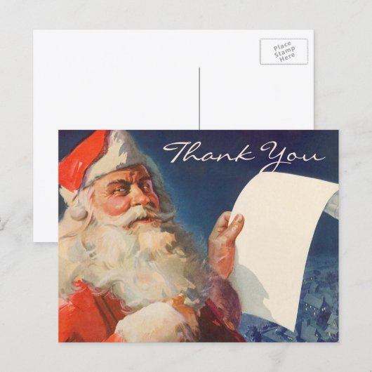 Kerstmis Oud-Hollands Bedankt Briefkaart (Voorkant / Achterkant)