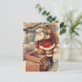 Kerstmis Oud-Hollands Bedankt Briefkaart (Staand voorkant)
