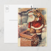 Kerstmis Oud-Hollands Bedankt Briefkaart (Voorkant / Achterkant)
