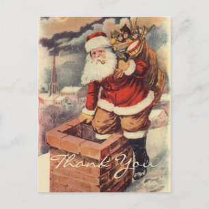 Kerstmis Oud-Hollands Bedankt Briefkaart