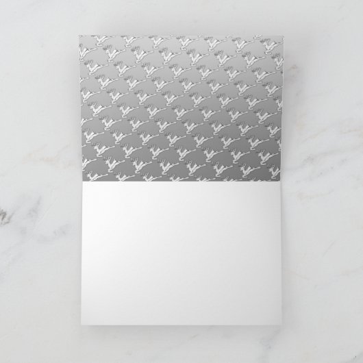 Kerstmis - Oude Engelse Herdershond - Alphy Feestdagen Kaart (Binnen)