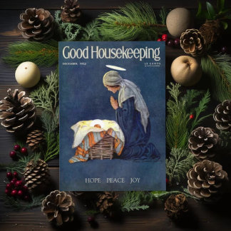 Kerstmis Oude Jezus Willcox Smith Maria Vintage Feestdagen Kaart