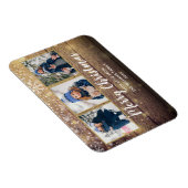 Kerstmis Oude Kerkschuur Hout 3 Foto Magneet (Rechterzijde)