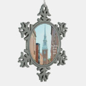 Kerstmis Oude Noordkerk Boston ornament (Links)