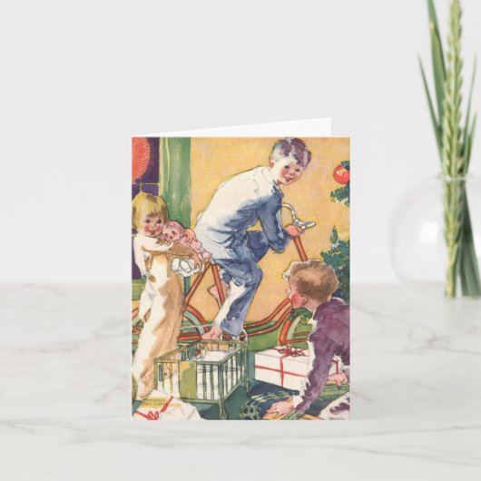 Kerstmis Oude Stijl Bedankt (Voorkant)