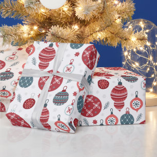 Kerstmis Oude Stijl Patroon Inpakpapier