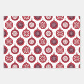 Kerstmis Oude Stijl Patroon Inpakpapier Vellen (Voorkant 3)
