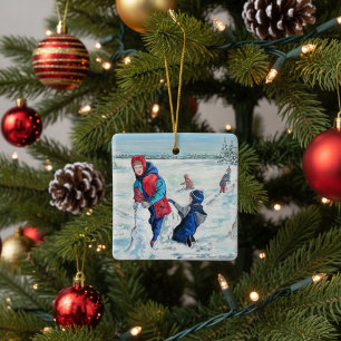 Kerstmis Oude Tijden Vintage Persoonlijke Versieri Keramisch Ornament