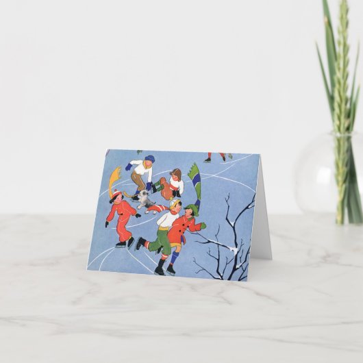 Kerstmis Oudroze Bedankt (Voorkant)