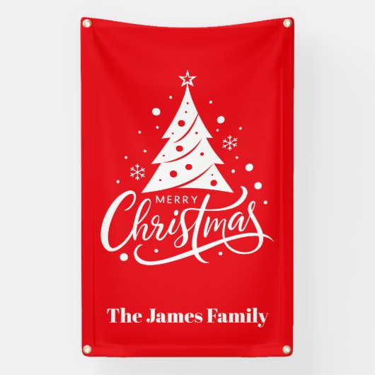 Kerstmis Outdoor Spandoek (Verticaal)