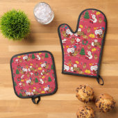 Kerstmis Ovenwant & Pannenlap Set (Top down)