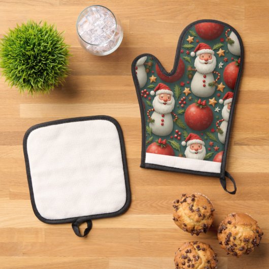 Kerstmis Ovenwant & Pannenlap Set (Top down)