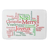 Kerstmis over de hele wereld badmat (Voorkant)