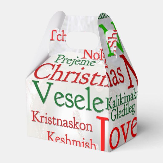 Kerstmis over de hele wereld bedankdoosjes (Achterkant)