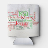 Kerstmis over de hele wereld blikjeskoeler (Achterkant)