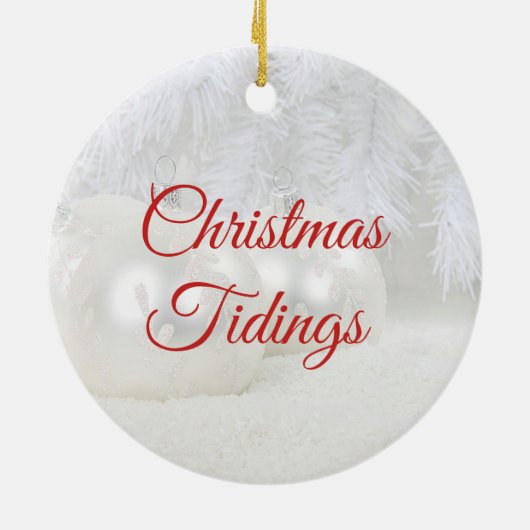 Kerstmis over de hele wereld keramisch ornament (Achterkant)