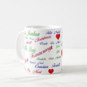 Kerstmis over de hele wereld koffiemok (Voorkant links)