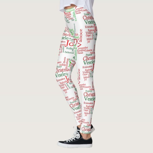 Kerstmis over de hele wereld leggings (Links)