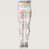 Kerstmis over de hele wereld leggings (Voorkant)