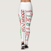 Kerstmis over de hele wereld leggings (Achterkant)