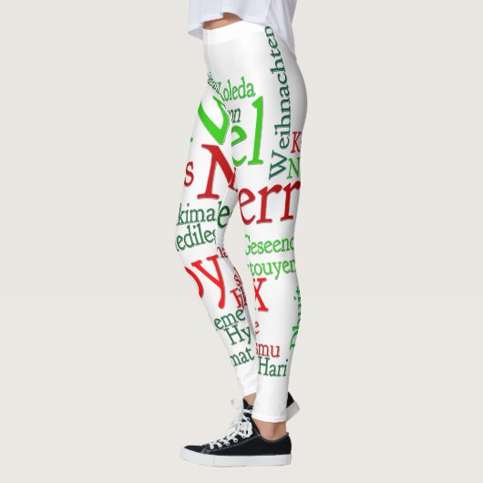 Kerstmis over de hele wereld leggings (Links)