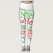 Kerstmis over de hele wereld leggings (Voorkant)