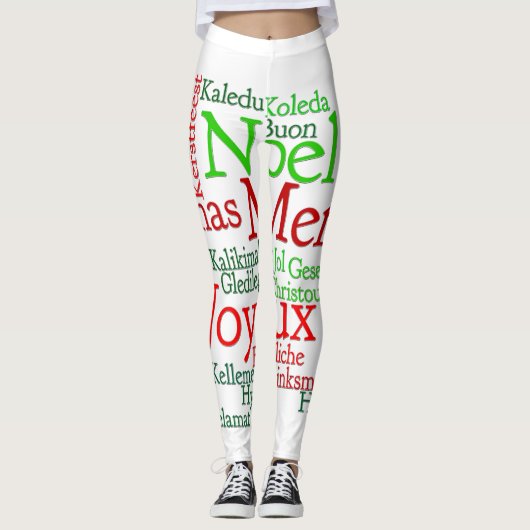 Kerstmis over de hele wereld leggings (Voorkant)