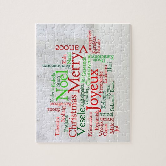 Kerstmis over de hele wereld legpuzzel (Verticaal)