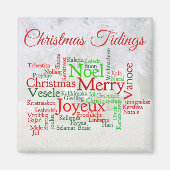 Kerstmis over de hele wereld magneet (Voorkant)