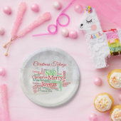 Kerstmis over de hele wereld papieren bordje (Feest)