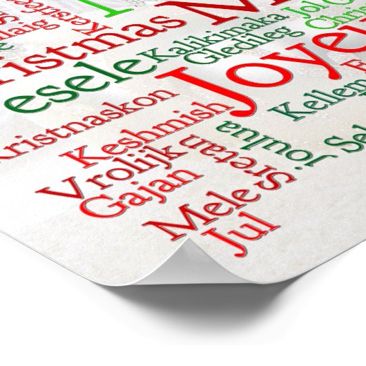 Kerstmis over de hele wereld poster (Hoek)