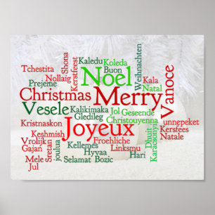Kerstmis over de hele wereld poster