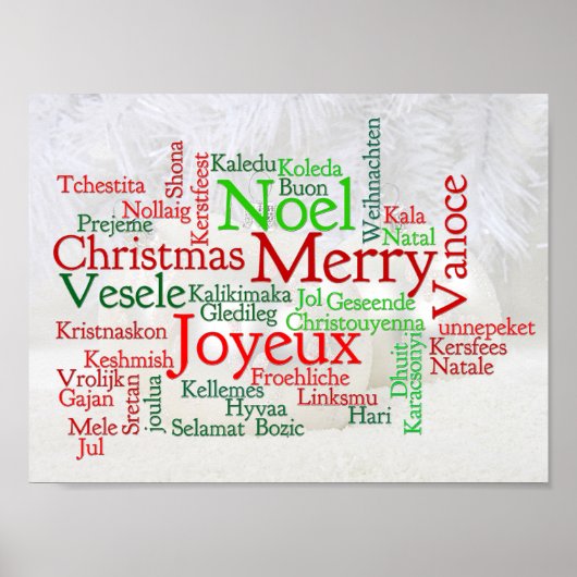 Kerstmis over de hele wereld poster (Voorkant)