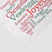 Kerstmis over de hele wereld tissuepapier (Detail)