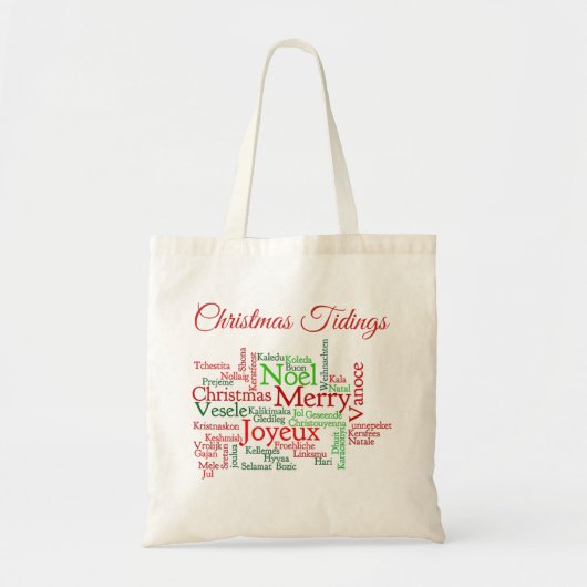 Kerstmis over de hele wereld tote bag (Voorkant)