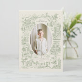 kerstmis over de hele wereld | vakantie globetrott feestdagenkaart (Staand voorkant)