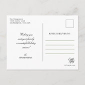 Kerstmis over de hele wereld | vakantieganger briefkaart (Achterkant)