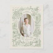 Kerstmis over de hele wereld | vakantieganger briefkaart (Voorkant)