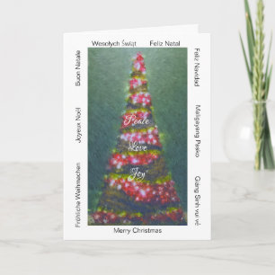 Kerstmis over de hele wereld " x 7" Kerstkaart Kaart