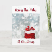KERSTMIS *OVER DE MIJLEN* FEESTDAGEN KAART (Voorkant)