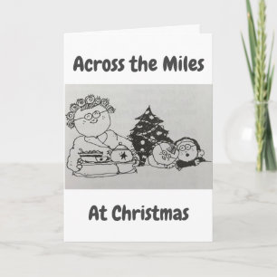 KERSTMIS *OVER DE MIJLEN* FEESTDAGEN KAART