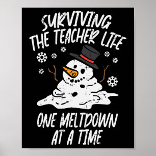 Kerstmis Overlevende Leraar Leven Ineenstorting Xm Poster