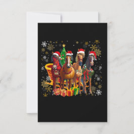 Kerstmis Paard Liefhebber Kaart