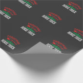Kerstmis Paard Vrachtwagen Kerstman Slede Cadeaupapier (Hoek)
