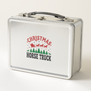 Kerstmis Paard Vrachtwagen Western Kerstman Slede
