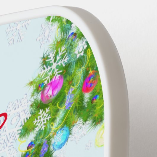 Kerstmis: Paddle Gift Snowmans (Links Detail)