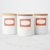 Kerstmis paisley gedesigneerde mincemeat label voedselcontainer etiket (Flessen)