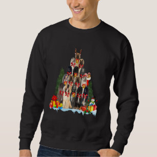 Kerstmis Pajama Afghan Hound Xmas Boom Pap Trui