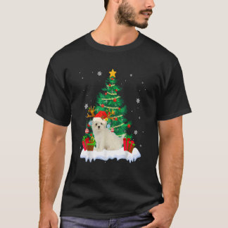 Kerstmis Pajama Maltese boom Xmas Dog Dad T-shirt